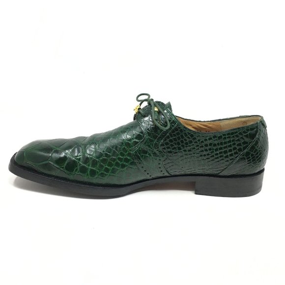Mauri Oxfords Shoes Size 15 Green Full Alligator main image 8